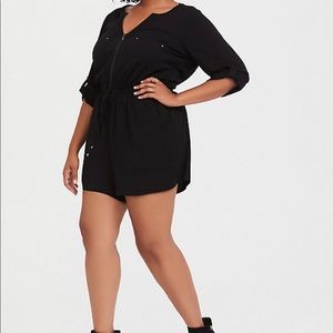 TORRID Black Romper